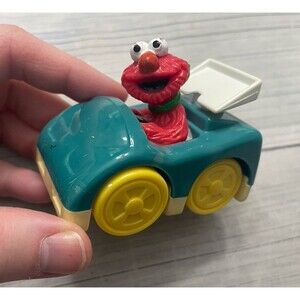 Vintage Vtg Tyco Sesame Street Elmo Playtime Blue Car, 1993